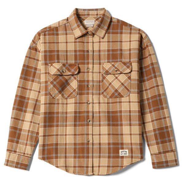 Brixton - Women's Bowery Vintage L/S Overshirt - Hemd Gr XL beige/braun