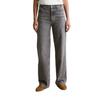 Weite Jeans MARC O'POLO DENIM "aus Bio-Baumwolle ohne Stretch", Damen, Gr. 27, Länge 30, grau (medium grau), Obermaterial: 100% Baumwolle, unifarben, casual, weit normal, Jeans