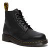 Schnürboots DR. MARTENS "101", Damen, Gr. 44, schwarz, Leder, casual, Schuhe, Stiefel, Boots mit Blockabsatz