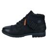 Winterboots BUGATTI, Herren, Gr. 46, schwarz, Lederimitat, casual, Schuhe, Boots, Schnürboots, Workerboots mit Innenreißverschluss