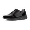 Sneaker GABOR ROLLINGSOFT, Herren, Gr. 9 (43), schwarz, Nappaleder, Veloursleder, unifarben, casual, Schuhe, Komfortschuh, Schnürschuh, Halbschuh im Materialmix, G-Weite
