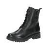 Schnürstiefelette CAPRICE "Caprice Stiefelette Nappaleder", Damen, Gr. 37, schwarz, Nappaleder, casual, Schuhe