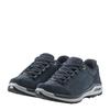 Wanderschuh LOWA "ASCONA GORE-TEX LO WS", Gr. 41,5, blau (navy, navy), Leder, Textil, sportlich, Schuhe, wasserdicht