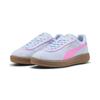 Sneaker PUMA "PUMA Club Klassika Sneakers aus Wildleder Damen", Gr. 42, haute tropic pink pixel gold blau, Obermaterial: Textil, Kuhleder, Synthetik; Futter: Textil, Synthetik; Innensohle: Textil; Laufsohle: Gummi, Schuhe