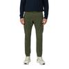 Cargohose S.OLIVER, Herren, Gr. 32, Länge 34, grün (dk olive), Web, Obermaterial: 98% Baumwolle, 2% Elasthan, unifarben, casual, normal lang, Hosen, mit Stretch und Viskose