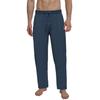 Pyjamahose TOM TAILOR "Tennessee", Herren, Gr. 48 (S), N-Gr, blau (blau, mittel, uni), Obermaterial: 60% Baumwolle, 40% Polyester, casual, Hosen