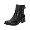 Bikerboots PAUL GREEN "Paul Green Stiefelette Glattleder", Damen, Gr. 37, schwarz, Glattleder, casual, Schuhe