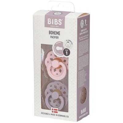 Bibs Fopspeen Boheme Blossom - Lilac 0-6 Maanden 2 St Sauger Image