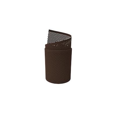 zaun|zu® Sichtschutz PP Premium Gelocht 20 Prozent Streifen Braun 2,55m Image