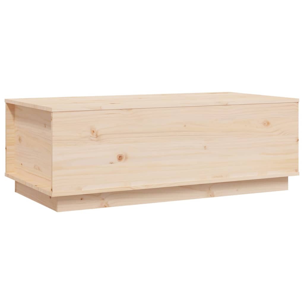 vidaXL Couchtisch 100x50x35 cm Massivholz Kiefer Image