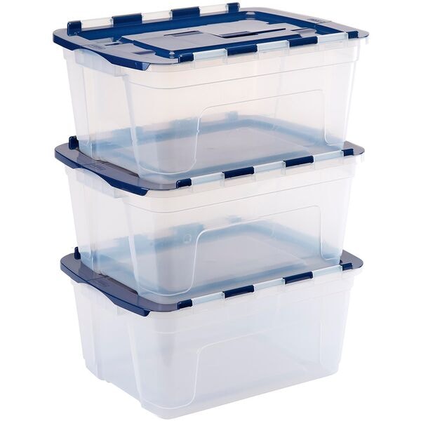 Bankers Box System 3 Aufbewahrungsboxen »Bankers Box« 43,0/59,0/28,0 cm 45.0 L transparent, 28x59 cm Image