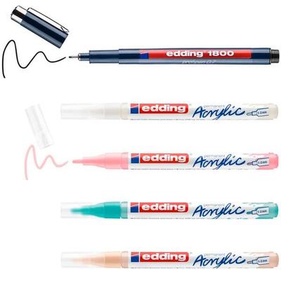 Edding 7-tlg. Acrylstifte-Set »Manga« 1,0 - 2,0 mm Image