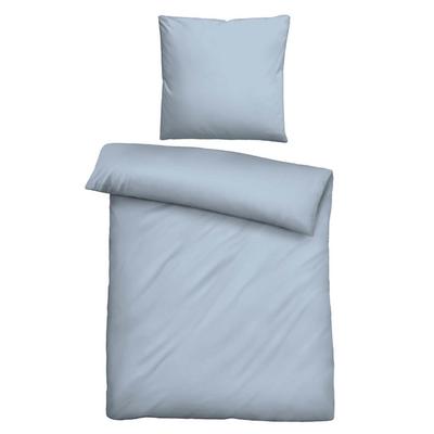 biberna Tencel-Flanell Bettwäsche uni taubenblau, 135x200 cm + 80x80 cm