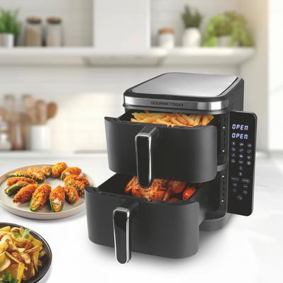 Heißluft-Fritteuse Vertikale 2 x 5 l Doppelkammer GOURMETmaxx Image