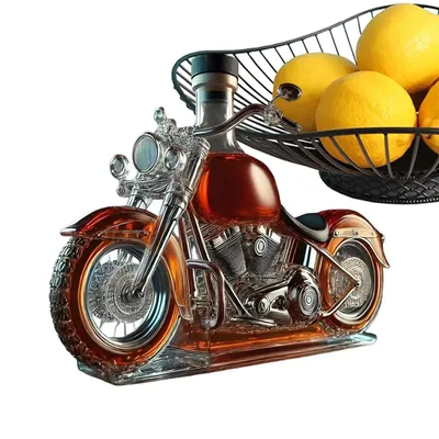 Wine Decanter Motorcycle Shape Glass Wine Aerator Decanter Vintage Liquor Aerator Desk Decor For Whisky Champagne Vodka Kitchen