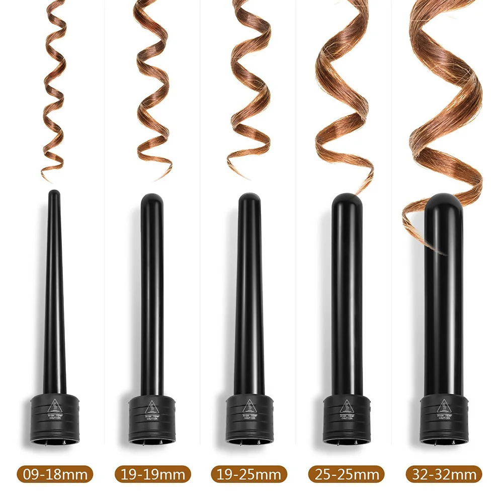 5 in 1 Haar Curling Eisen Multifunktionale barrel Drehen Professionelle salon Haar Curler Image