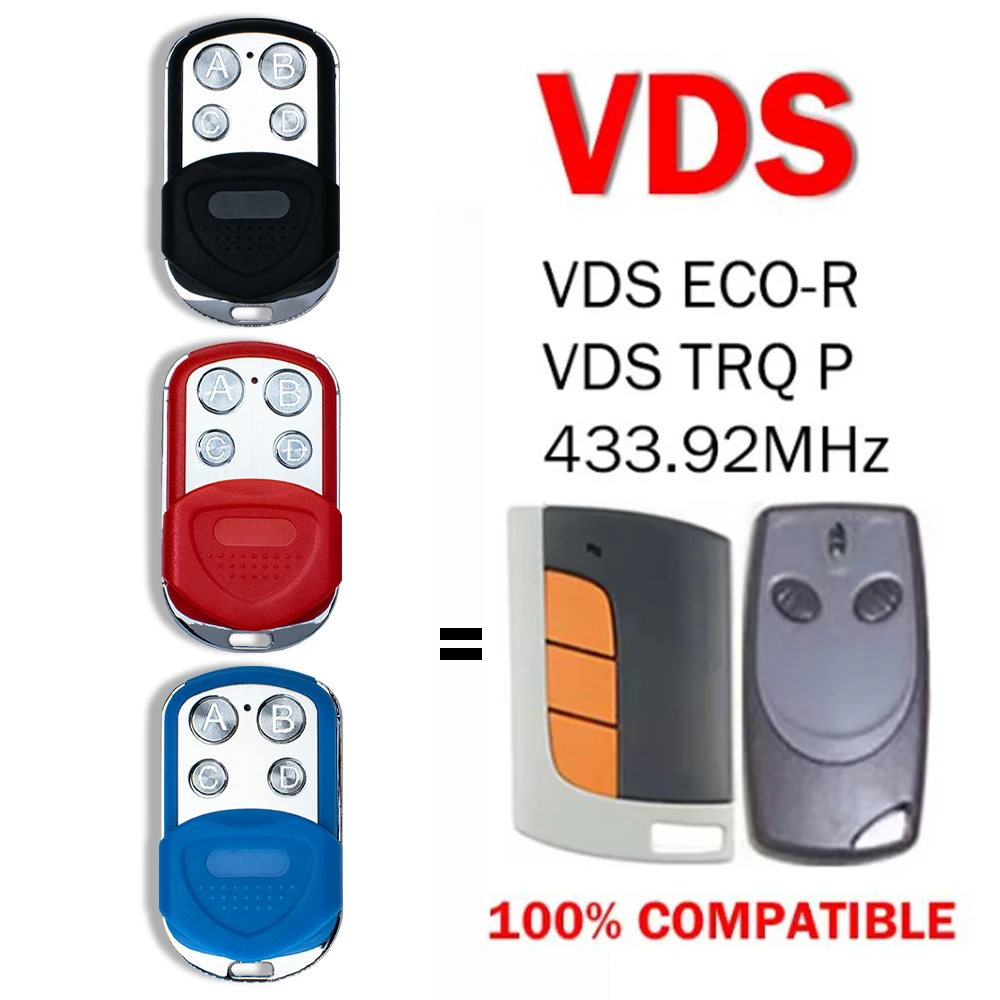 Klon VDS TRQ P/ECO-R Fernbedienung 433,92 MHz Rolling Code Garagentor-Türöffner Image