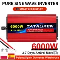 Inverter a onde pure, inverter ad alta potenza 6000W/7000W/8000W/10000W, presa standard europea, inverter portatile, display a LED