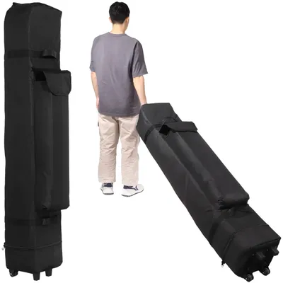 9.4×9.4×61inches Universal Canopy Roller Bag Waterproof Pop Up Canopy Tent Bag 800D Oxford Cloth Canopy Carry Bag Storage Bag
