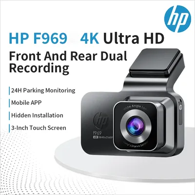 HP car camera F969 dash cam camera 4k 2160P HD night vision WiFi video loop video parking monitoring car dashcam auto dashcam