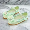 Disney Mädchen Mode Prinzessin Schuhe Frozen Princess Elsa Kinderschuhe Mädchen Baby Grün Rosa Flache Schuhe Performance Schuhe
