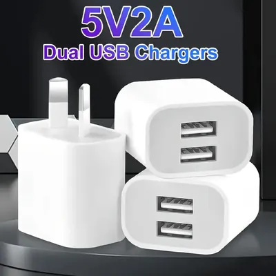 USB Wand Ladegerät Block 1/2/3Pack Dual Port Cube Stecker Power Lade Adapter Ziegel für Apple für iphone 15/14/13/12/XS Max/Xr/X/8 Image