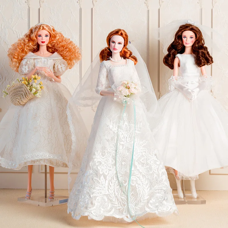 Vêtements de poupée supermodèle 32cm, costume, mode européenne, robe de mariée de rêve, ensemble de série, robe de princesse pour fille, jouets DIY, cadeaux de collection
