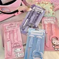MINISO Anime My Melody Kuromi Hello Kitty Coltello da frutta Set da 2 pezzi Coltelli da sbucciare portatili creativi carini Forniture per la cucina di casa