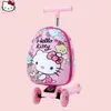 Anime Sanrio 16-Zoll-Kawaii-Skateboard-Koffer für Kinder, Hello Kitty Mädchen, neues Cartoon-lichtes Reise-Boarding-Gepäck