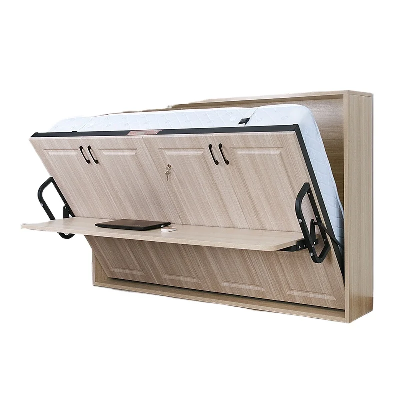 Unsichtbares Bett, Haushaltsrollover, unsichtbares Klappbett, Schreibtischbett für kleine Wohnungen, integrierte Kombination, Schlafzimmer, Murphy, zusammenklappbar