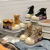 Herbst Winter Hohe Plattform Heels Schuhe Weibliche Hip Hop Turnschuhe Dicken Boden Schuhe Kurze Stiefeletten Casual Chunky Schuh Spezielle
