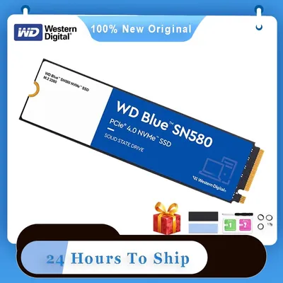 Western Digital SN580 NVMe SSD 1TB PCIe 4.0x4 M.2 2280 Internal Solid State Drive For Laptops PC