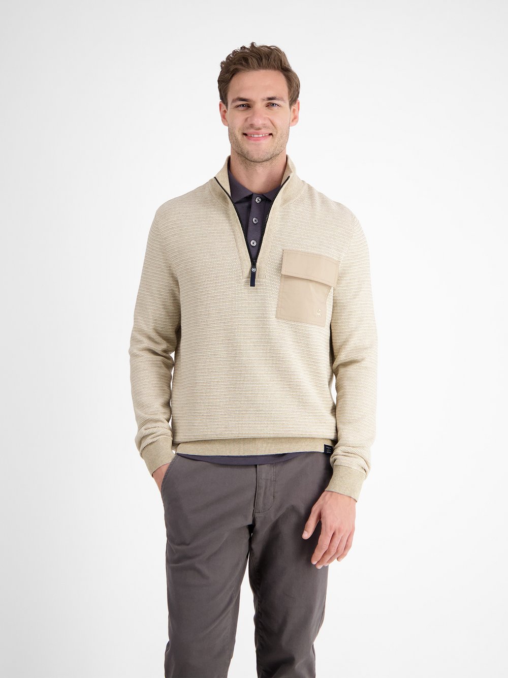 LERROS Strickpullover Herren beige, XXL Image