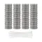 48Pcs Washing Machine Lint Trap and Cable Ties Hose Screen Filter Catcher for Clothing Fibers Washing Machine Hair Paper Debris