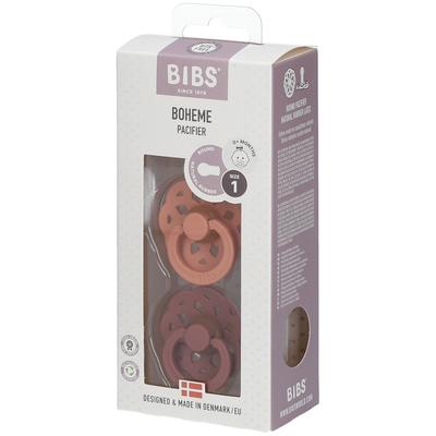 Bibs Fopspeen Boheme Peach - Woodchuck 0-6 Maanden 2 St Sauger Image