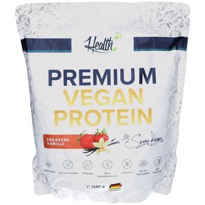 Health+ Premium Vegan Protein (1140g) Strawberry Vanilla 1140 g Pulver Image