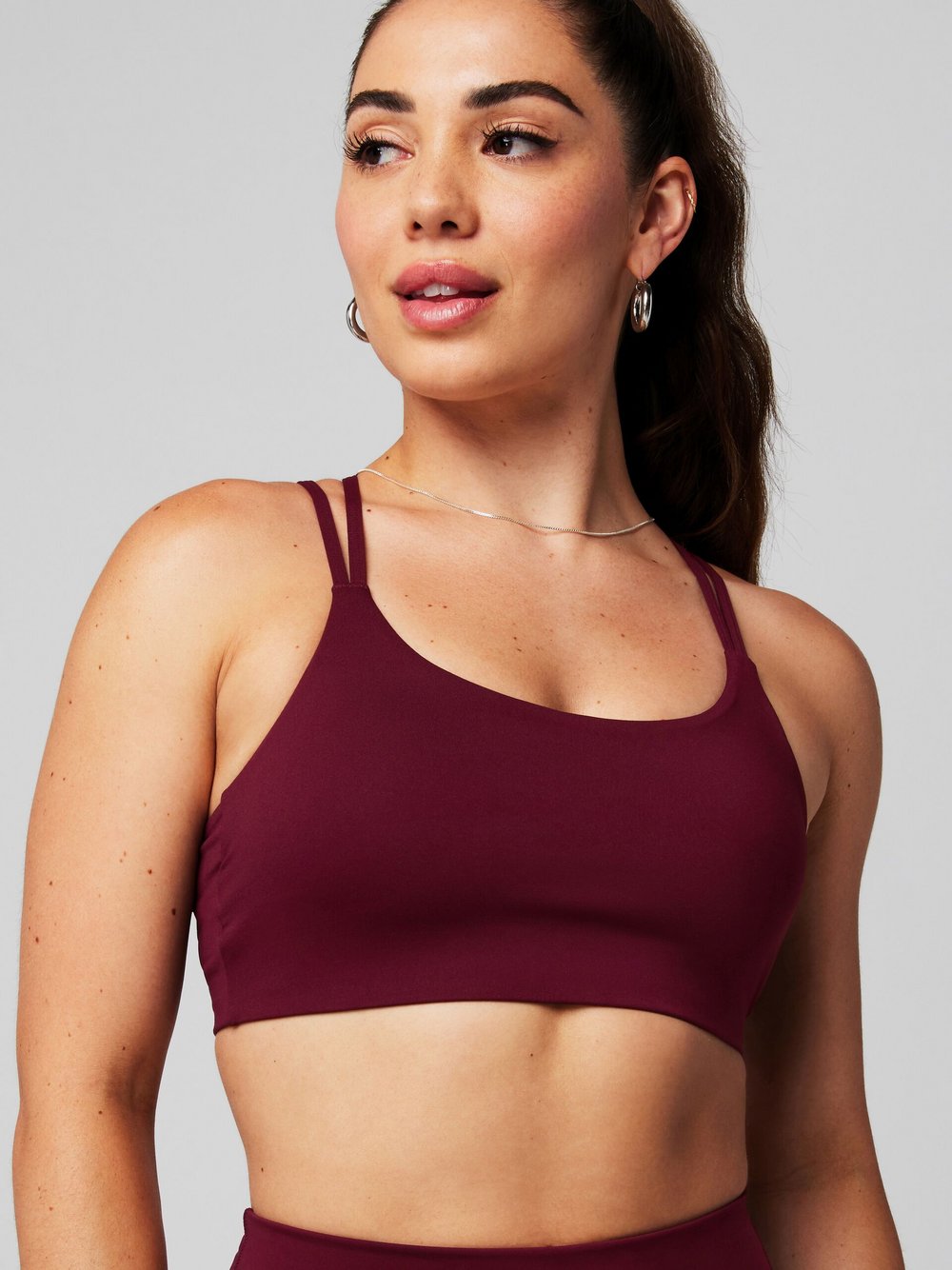 Fabletics BRA PRINCIPAL LOW IMPACT SPORTS BRA Damen bordeaux, XS Image