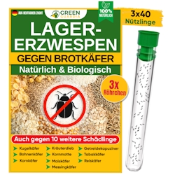 Green Guardia Lagererzwespen gegen Brotkäfer, Reiskäfer & Co. - 3