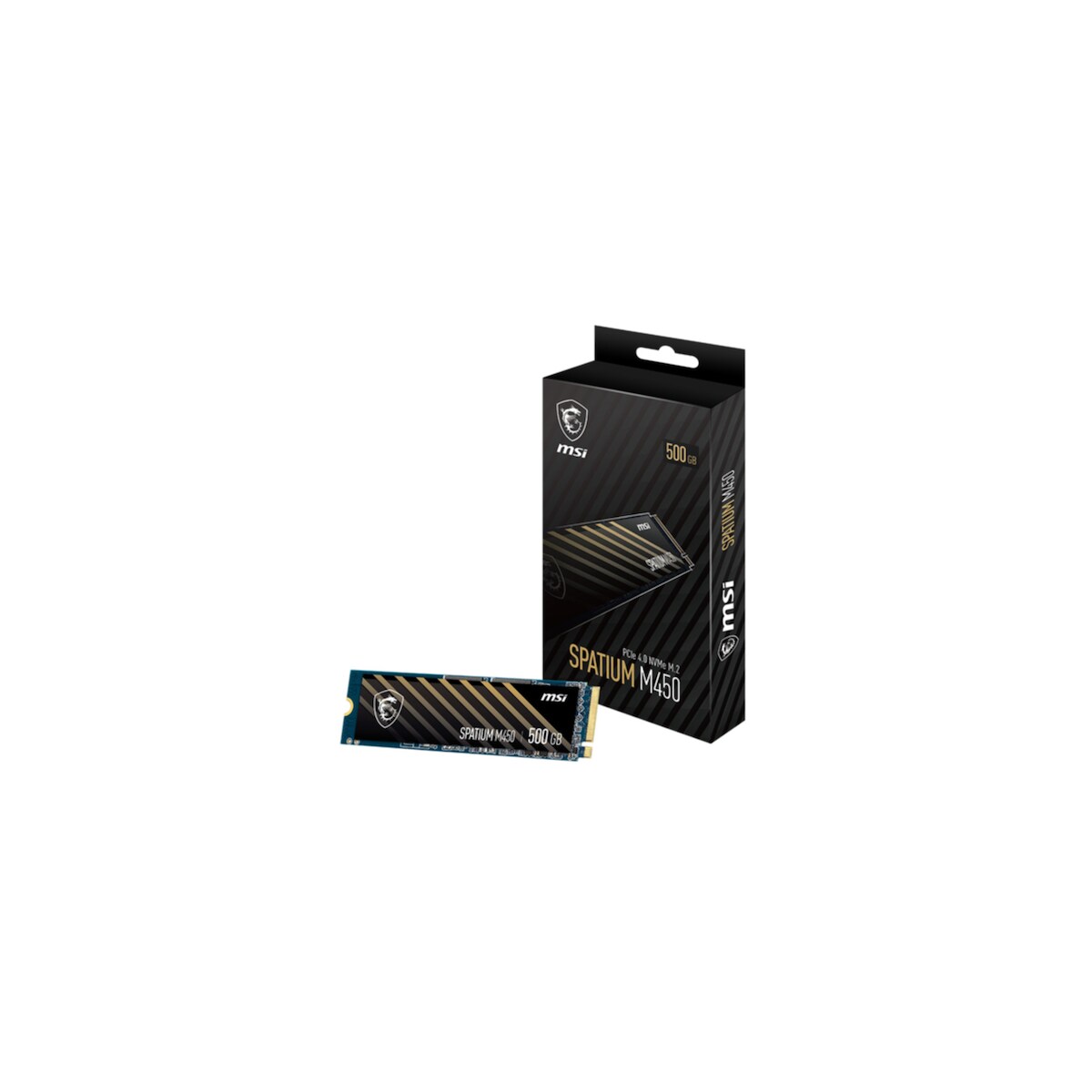 SSD MSI 500GB Spatium M450 V1 PCIe M.2 NVME PCIe 4.0 x4 (retail) Image