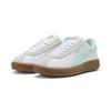 Sneaker PUMA "PUMA Club Klassika Sneakers Damen", Gr. 38, weiß mint melt vapor gray grün, Obermaterial: Textil, Kuhleder, Synthetik; Futter: Textil, Synthetik; Innensohle: Textil; Laufsohle: Gummi, Schuhe