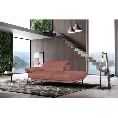 Ottomane EGOITALIANO "Anais, erstklassiges Designsofa, Breite 179 cm, Fußfarbe schattengrau", braun (cedar wood), Sofas, B/H/T: 179cm x 74cm x 106cm, Luxus-Microfaser, Armlehne links, LEDER -Artikel BULL u2013 Kat. B: Der Artikel BULL ist ein... Image