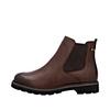 Chelseaboots REMONTE, Damen, Gr. 43, braun (nuss), Leder, Elastischer Einsatz, unifarben, klassisch, Schuhe, Winterstiefelette, Klassik-Boots mit wasserabweisender TEX-Membran