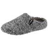 Pantoffel VERBENAS "York Borrego Wash", Damen, Gr. 42, grau (grau meliert), Textil, casual, Schuhe, Clog, Homeslipper, Hausschuh mit Label