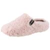 Pantoffel VERBENAS "York Damara", Damen, Gr. 40, rosa (rosé), Textil, casual, Schuhe, Homeslipper, Clog, Schlappen, Hausschuh in kuscheliger Optik