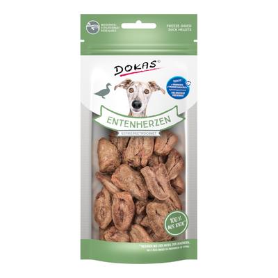 22g Duck Hearts Freeze-Dried Dokas Dog Snacks