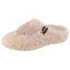 Pantoffel VERBENAS "York Curly", Damen, Gr. 42, beige (beige, taupe), Textil, casual, Schuhe, Homeslipper, Hausschuh, Wohlfühlschuh mit Label