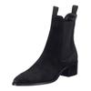 Stiefelette GANT "Gant Stiefelette Veloursleder/Textil", Damen, Gr. 37, schwarz, Veloursleder, Textil, casual, Schuhe