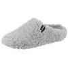 Pantoffel VERBENAS "York Damara", Damen, Gr. 40, grau (hellgrau), Textil, casual, Schuhe, Homeslipper, Clog, Schlappen, Hausschuh in kuscheliger Optik