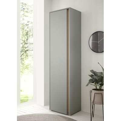 Garderobenschrank INOSIGN "GiRON/CiTY, moderner Schrank, Schuhschrank mit Stauraum", grün aloe, B:50cm H:200cm T:40cm, FSC-zertifizierter Holzwerkstoff, Schränke, 9 Einlegeböden, 10 Fächer, Tür beidseitig montierbar, 50 cm breit Image