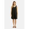 Sommerkleid SMITH & SOUL, Damen, Gr. L, US-Größen, schwarz, Material: 70% Baumwolle, 27% Polyamid, 3% Elasthan, unifarben, casual, regular fit Midi, V-Ausschnitt, ohne Ärmel normaler Saum, Kleider, mit Taschen